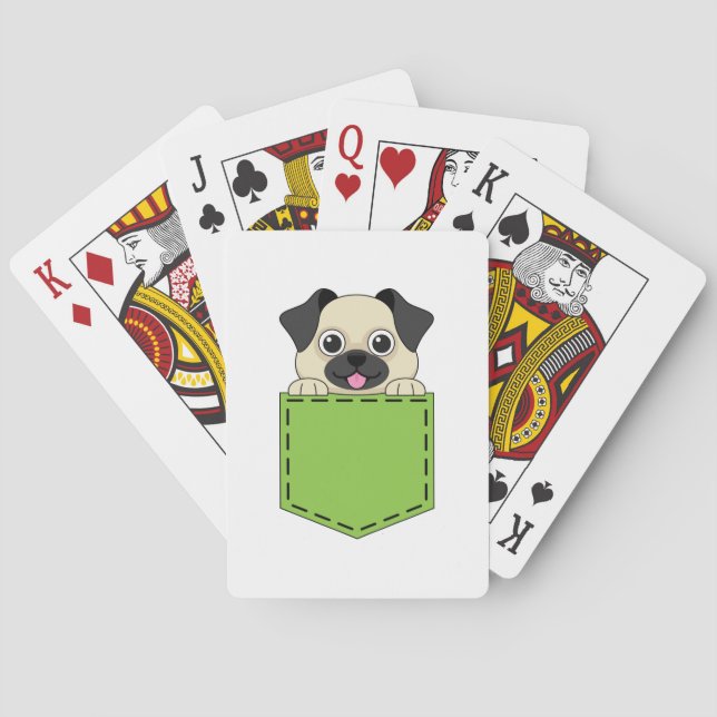 Jeu De Cartes Poche animal chien (dos)