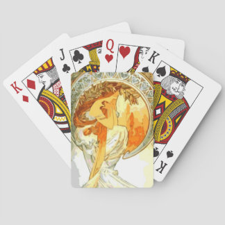 Jeu De Cartes Poésie d'Alphonse Mucha Jouer aux cartes