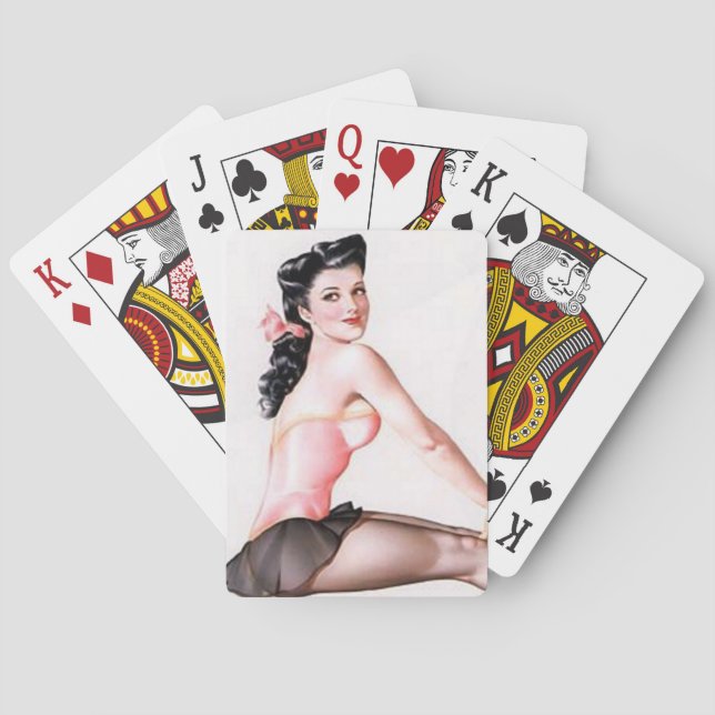 Jeu De Cartes Poignée de Ballerina vers le haut (dos)
