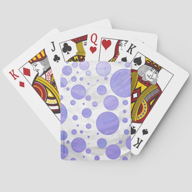 Jeu De Cartes Point Polka Soleil Violet (dos)