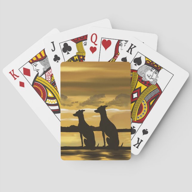 Jeu De Cartes Points de vue - Coucher de soleil de Greyhound (dos)