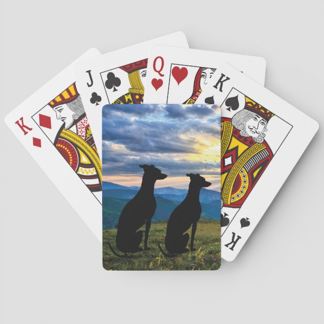 Jeu De Cartes Points de vue - Coucher de soleil de Greyhound (dos)