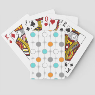 Jeu De Cartes Points rétro et Starburts Jouer des cartes