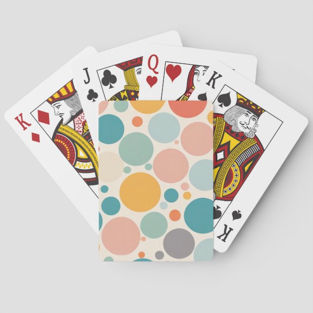 Jeu De Cartes Pois coloré (dos)