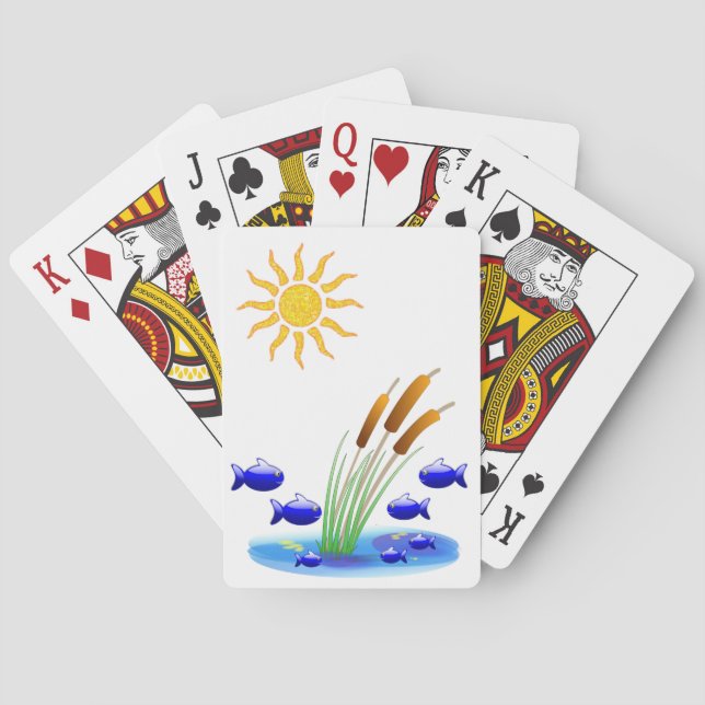 Jeu De Cartes Poisson Playing Card Deck (dos)