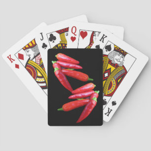 Jeu De Cartes Poivrons rouges Jouant aux cartes
