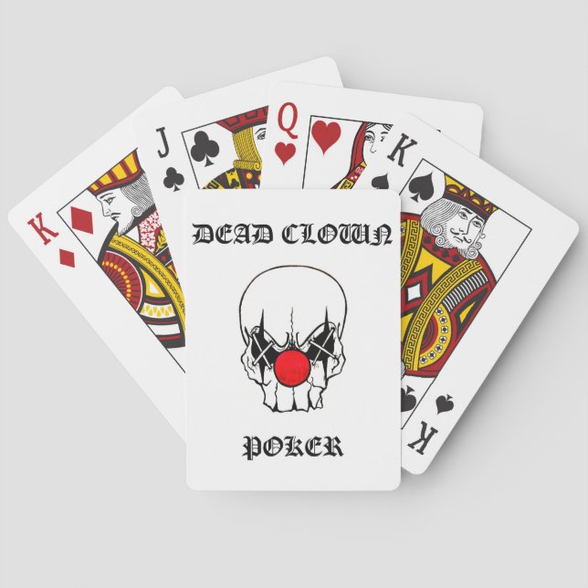Jeu De Cartes poker clown mort (dos)