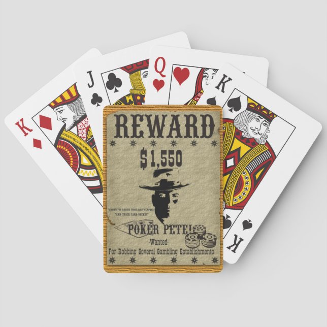 Jeu De Cartes Poker Pete Récompense Poker (dos)