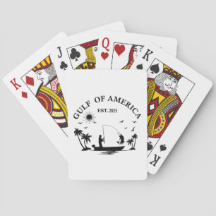Jeu De Cartes Pôle de pêche du golfe d'Amérique patriotique amér