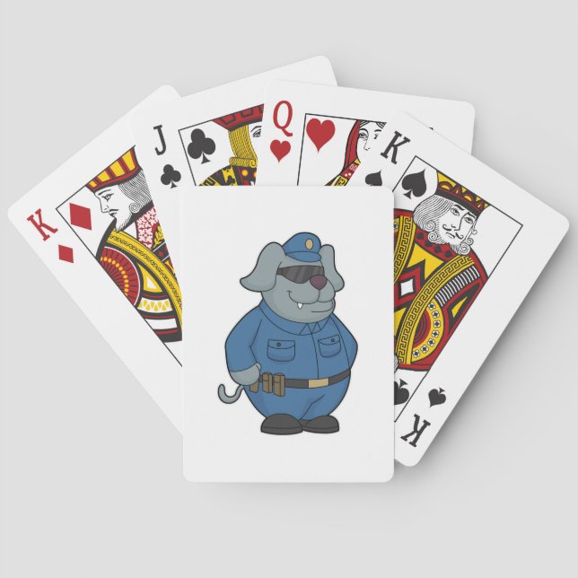 Jeu De Cartes Police à chiens (dos)