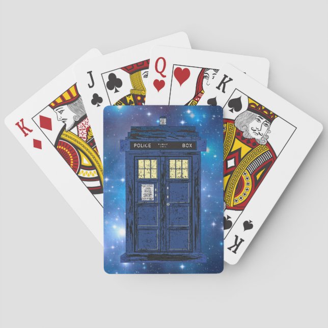 Jeu De Cartes Police bleue Boîte d'appel publique - Royaume-Uni  (dos)