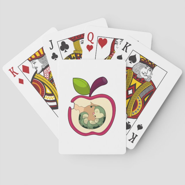Jeu De Cartes Pomme à bec à chenille (dos)