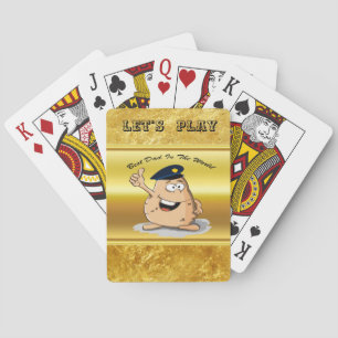 Jeu De Cartes Pomme de terre de l'officier de police avec un cas