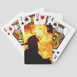 Jeu De Cartes pompier jouant aux cartes