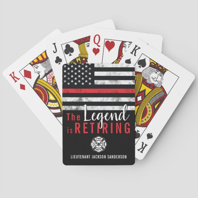 Jeu De Cartes Pompiers Pompiers Retraite (dos)