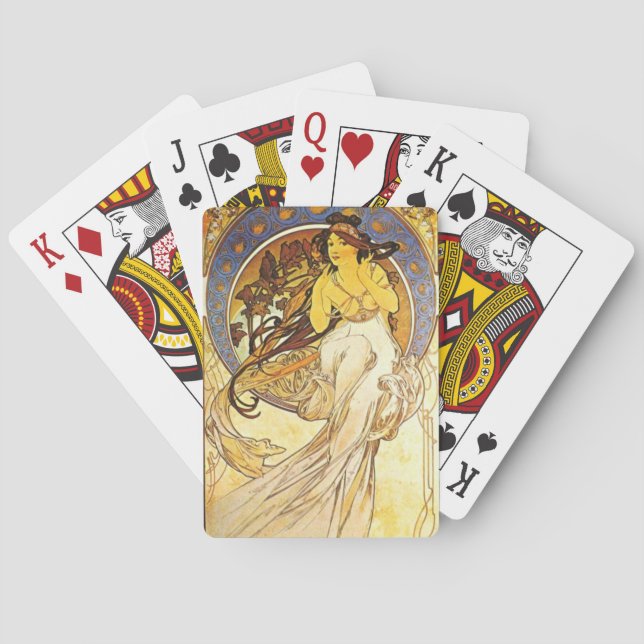 Jeu De Cartes Pont Alpha Mucha Masterpiece Collection (dos)