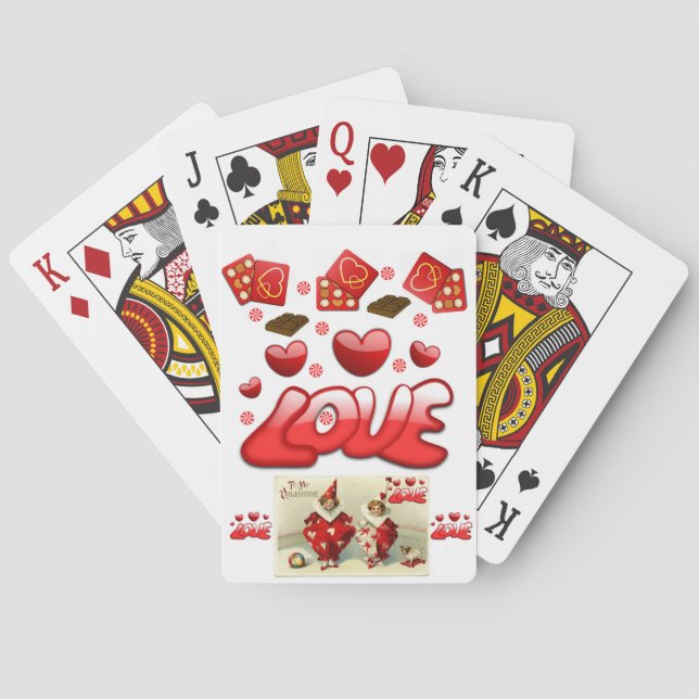 Jeu De Cartes Pont carte de la Saint-Valentin (dos)