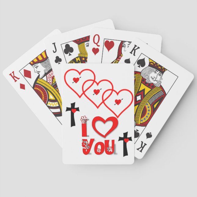 Jeu De Cartes Pont carte de la Saint-Valentin (dos)
