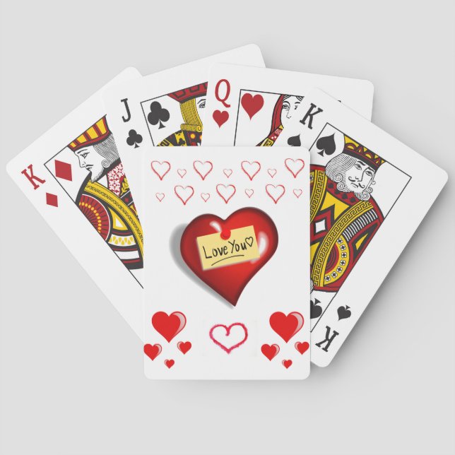 Jeu De Cartes Pont carte de la Saint-Valentin (dos)