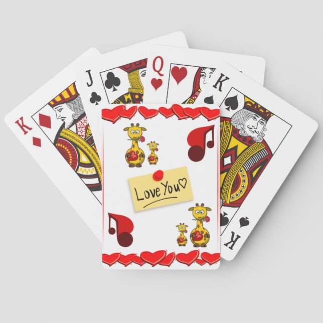 Jeu De Cartes Pont carte de la Saint-Valentin (dos)