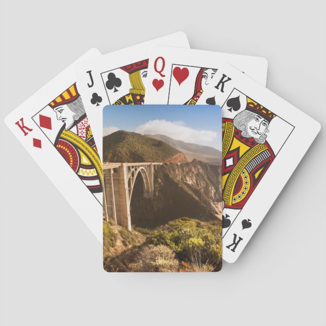 Jeu De Cartes Pont de Bixby, grand Sur, la Californie, (dos)