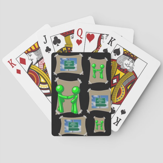 Jeu De Cartes Pont de carte de jeu fête des pères (dos)