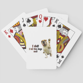 Jeu De Cartes Pont de cartes à jouer, avec un Bulldog