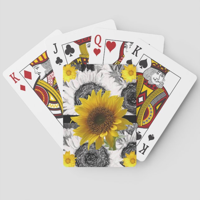 Jeu De Cartes Pont de cartes de tournesol (dos)
