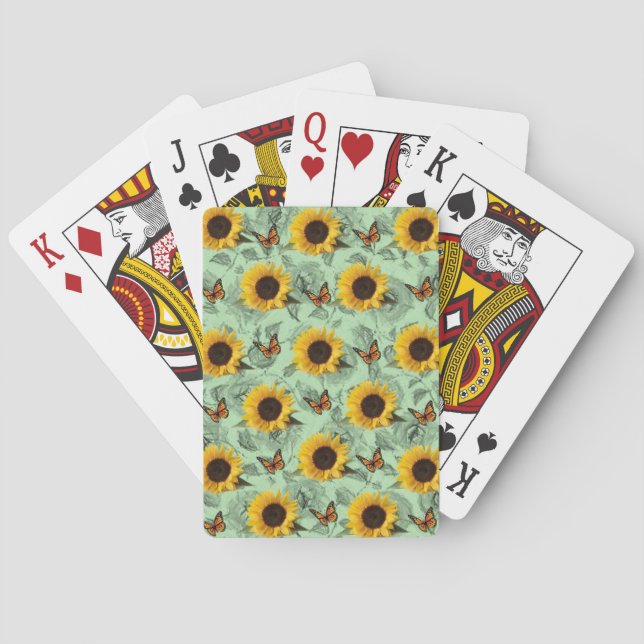 Jeu De Cartes Pont de cartes de tournesol (dos)