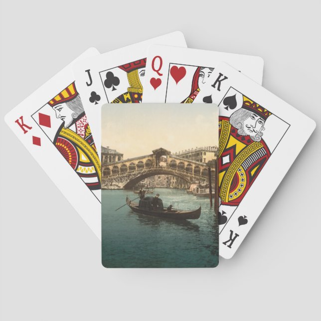 Jeu De Cartes Pont du Rialto I, Venise, Italie (dos)