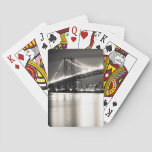 Jeu De Cartes Pont Williamsburg à New York la nuit