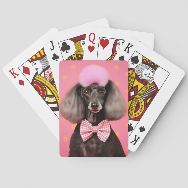 Jeu De Cartes Poodle Pop Art - Élégant & Rétro (dos)