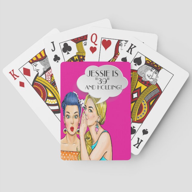 Jeu De Cartes Pop Art Customisé Lecture Cartes (dos)