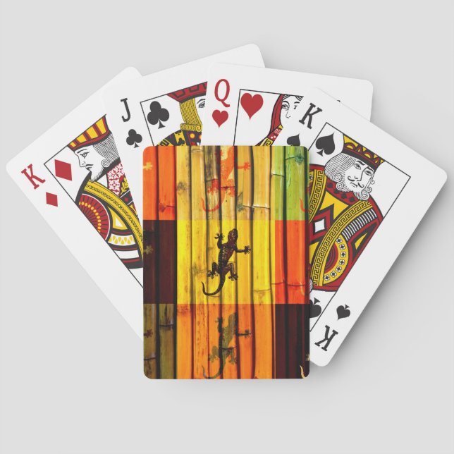 Jeu De Cartes Pop Art Geckos (dos)
