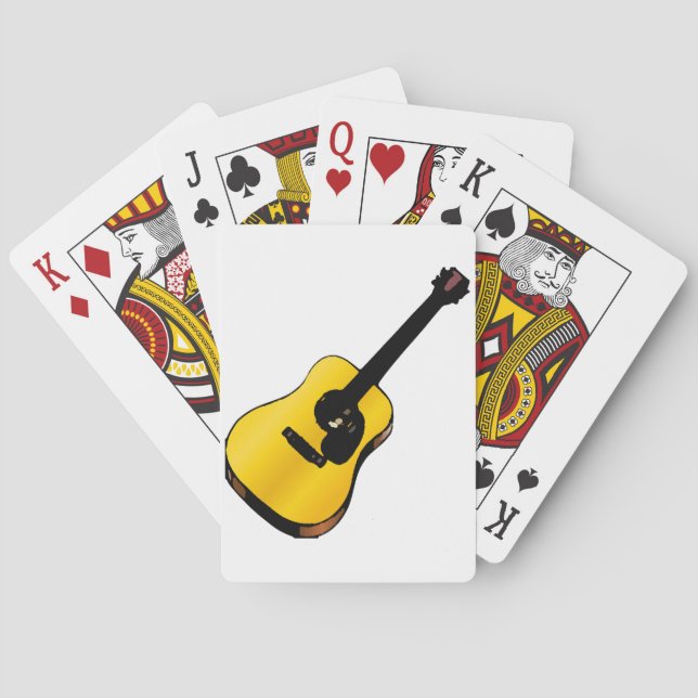 Jeu De Cartes Pop Art Guitare (dos)
