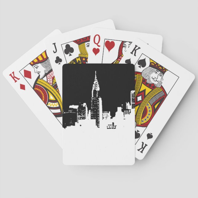 Jeu De Cartes Pop Art New York City Vélos Jouer Cartes (dos)