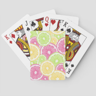Jeu De Cartes Pop d'agrumes brillant et amusant été