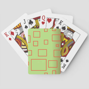 Jeu De Cartes Popcorn Anime Green Red Rectangles