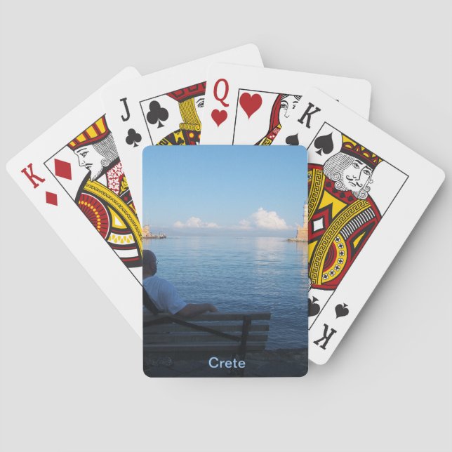 Jeu De Cartes Port de Chania, Crète Bicycle® Cartes de jeu (dos)