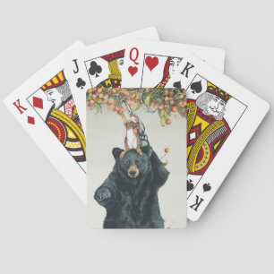 Jeu De Cartes Portant Des Bunnies Jouer Des Cartes