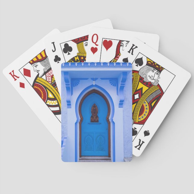 Jeu De Cartes Porte bleue marocaine (dos)
