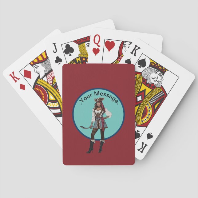 Jeu De Cartes PORTE ROUGE PIRATE Vélos Jouer Cartes (dos)