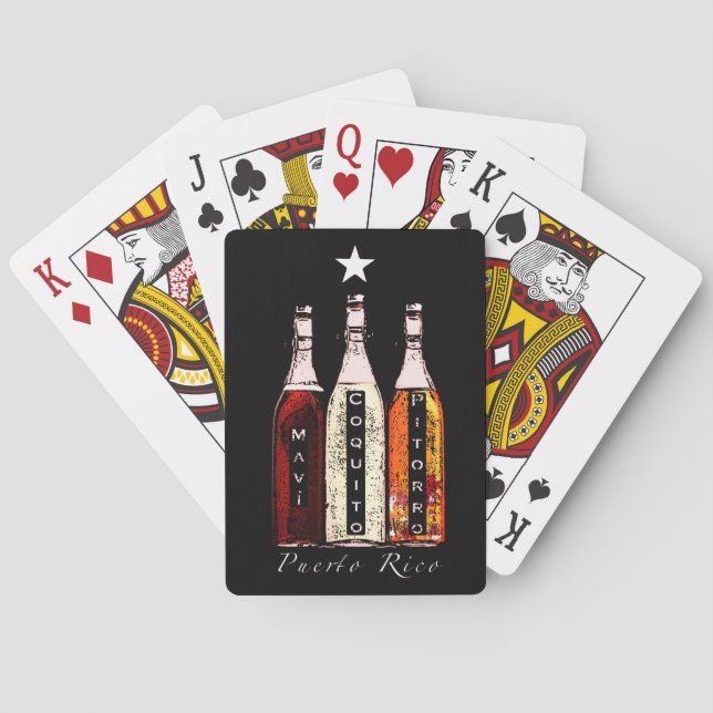 Jeu De Cartes Porto Rico, Boissons Traditionnelles, Cartes De Je (dos)