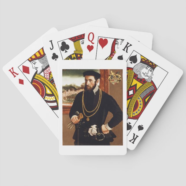 Jeu De Cartes Portrait d'Anton Rummel von Liechtenstein (dos)