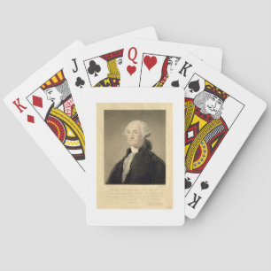 Jeu De Cartes Portrait de George Washington, gravé par William