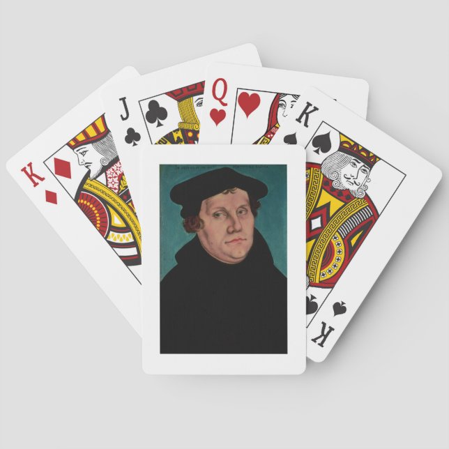 Jeu De Cartes Portrait de Martin Luther, 1529 (dos)