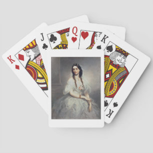 Jeu De Cartes Portrait de Mme C.W.Stoughton (d.1907), Trois-quar