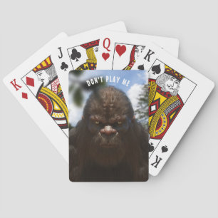 JEU DE CARTES PORTRAIT DE SASQUATCH BIGFOOT