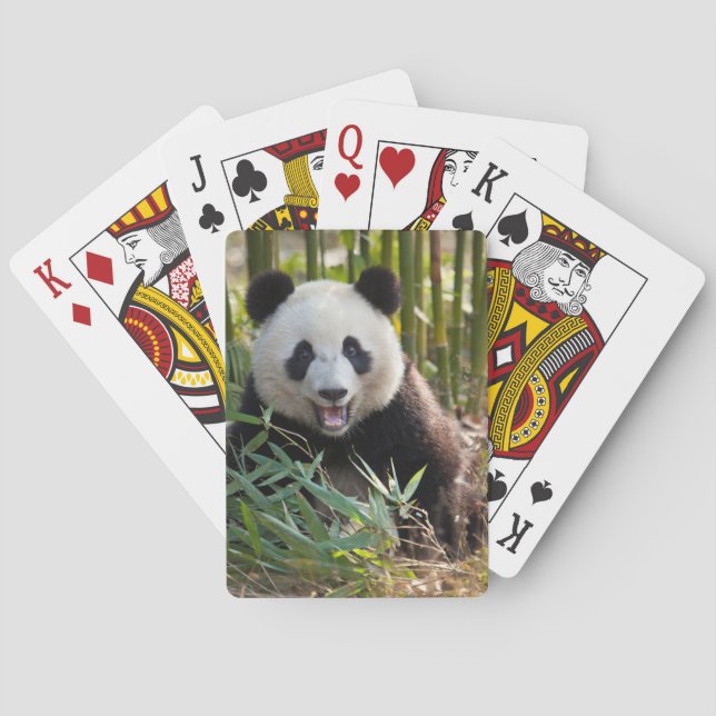 Jeu De Cartes Portrait de sourire de panda (dos)