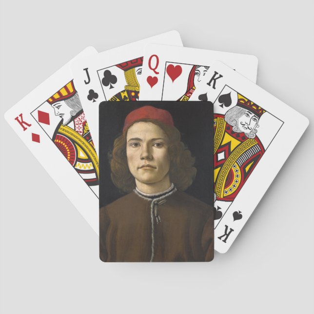 Jeu De Cartes Portrait d'un jeune homme (par Sandro Botticelli) (dos)